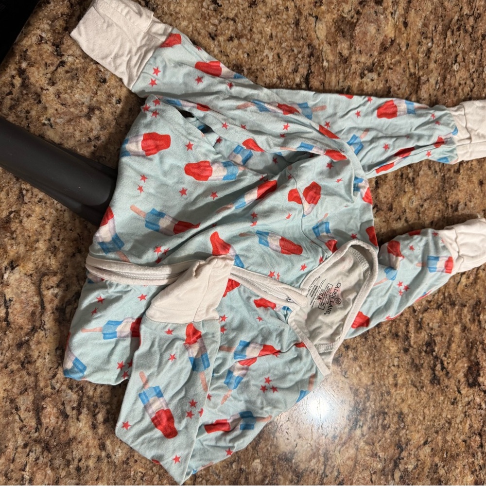 Caden Lane Starry Blue Baby Onesie
